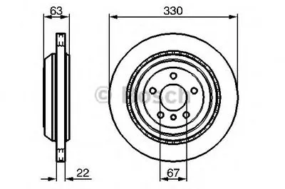 Тормозной диск BOSCH купить