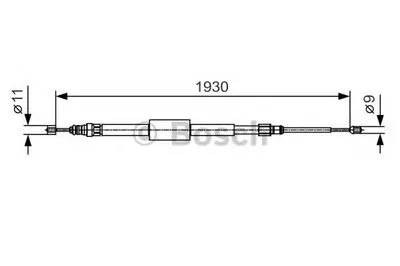 Трос, стояночная тормозная система BOSCH купить