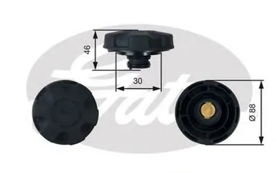 Крышка, резервуар охлаждающей жидкости GATES купить