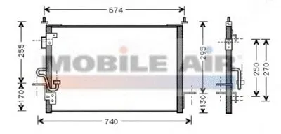 Конденсатор, кондиционер VAN WEZEL купить