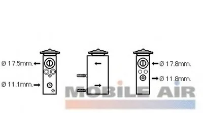 Расширительный клапан, кондиционер VAN WEZEL купить