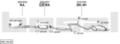 Система выпуска ОГ BOSAL купить