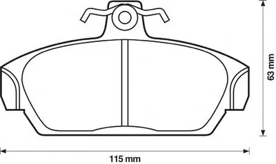 Комплект тормозных колодок, дисковый тормоз JURID купить
