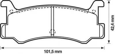 Комплект тормозных колодок, дисковый тормоз JURID купить