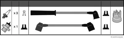 Комплект проводов зажигания HERTH+BUSS JAKOPARTS купить