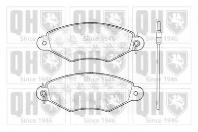 Комплект тормозных колодок, дисковый тормоз QUINTON HAZELL купить