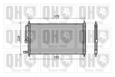 Конденсатор, кондиционер QUINTON HAZELL купить