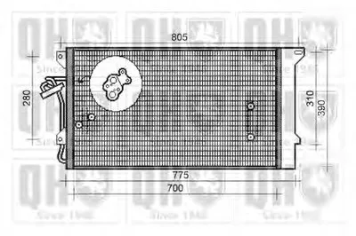 Конденсатор, кондиционер QUINTON HAZELL купить