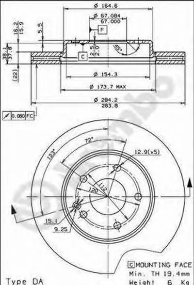 Тормозной диск AP купить
