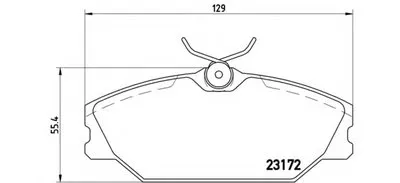 Комплект тормозных колодок, дисковый тормоз BREMBO купить
