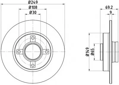 Тормозной диск HELLA PAGID купить