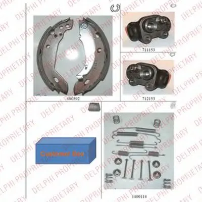 Комплект тормозных колодок DELPHI купить