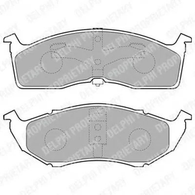 Комплект тормозных колодок, дисковый тормоз DELPHI купить