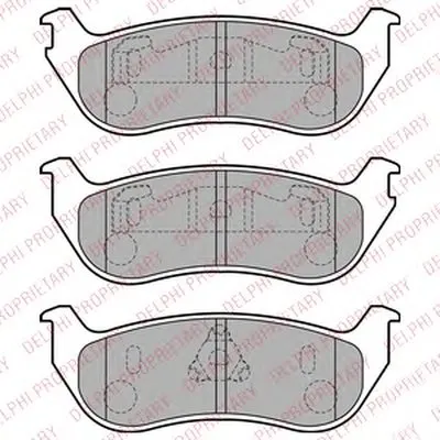 Комплект тормозных колодок, дисковый тормоз DELPHI купить