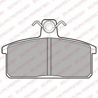 Комплект тормозных колодок, дисковый тормоз DELPHI купить