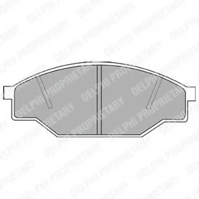 Комплект тормозных колодок, дисковый тормоз DELPHI купить