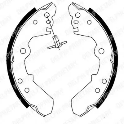 Комплект тормозных колодок DELPHI купить