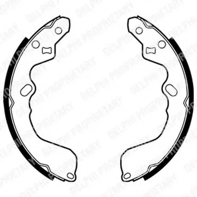 Комплект тормозных колодок DELPHI купить