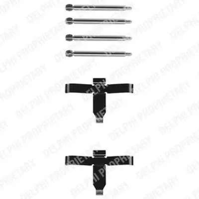 Комплектующие, колодки дискового тормоза DELPHI купить