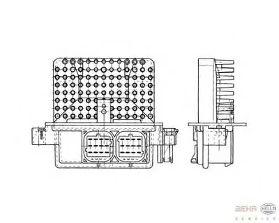 Регулятор, вентилятор салона BEHR HELLA SERVICE купить