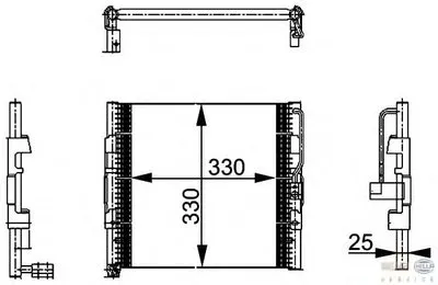 Конденсатор, кондиционер BEHR HELLA SERVICE купить