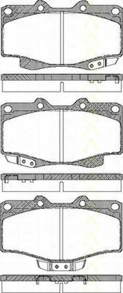 Комплект тормозных колодок, дисковый тормоз TRISCAN купить