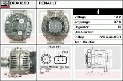 Генератор Remanufactured REMY (Light Duty) DELCO REMY купить