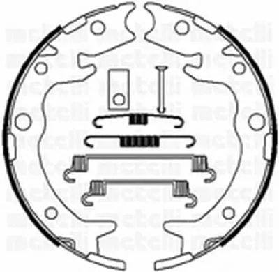 Комплект тормозных колодок, стояночная тормозная система METELLI купить