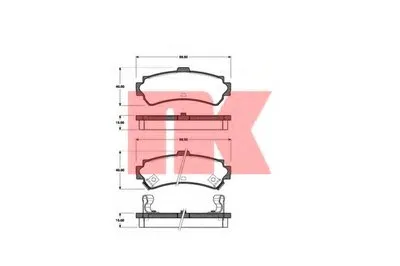 Комплект тормозных колодок, дисковый тормоз NK купить