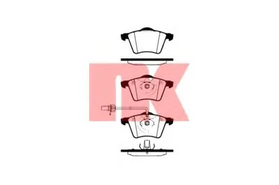 Комплект тормозных колодок, дисковый тормоз NK купить