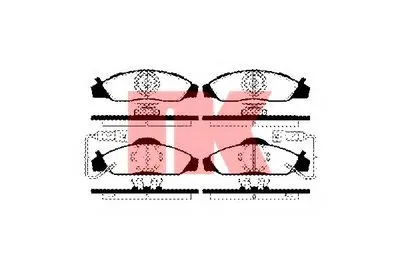 Комплект тормозных колодок, дисковый тормоз NK купить