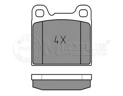 Комплект тормозных колодок, дисковый тормоз MEYLE купить