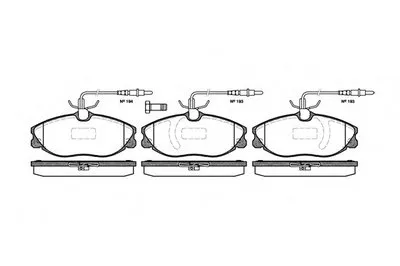 Комплект тормозных колодок, дисковый тормоз REMSA купить