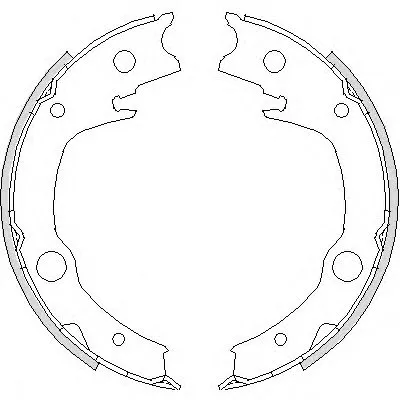 Комплект тормозных колодок, стояночная тормозная система REMSA купить