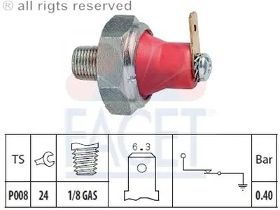 Выключатель с гидропроводом FACET купить