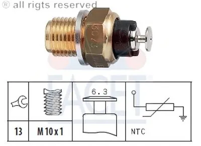 Датчик, температура масла; Датчик, температура охлаждающей жидкости; Датчик, температура масла; Датчик, температура охлаждающей жидкости; Датчик, температура охлаждающей жидкости FACET купить