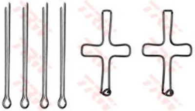 Комплектующие, колодки дискового тормоза TRW купить