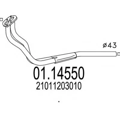 Труба выхлопного газа MTS купить