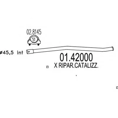 Труба выхлопного газа MTS купить