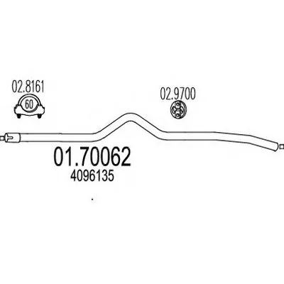 Труба выхлопного газа MTS купить