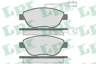 Комплект тормозных колодок, дисковый тормоз LPR купить