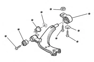 Комлектующее руля, подвеска колеса OCAP купить