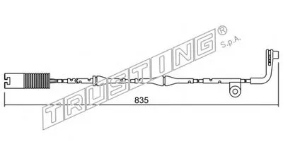Сигнализатор, износ тормозных колодок TRUSTING купить