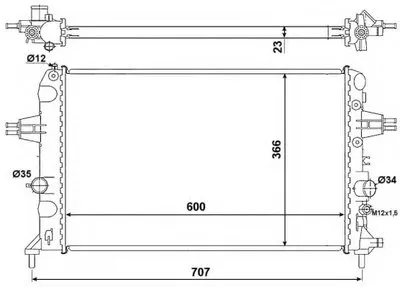 Радиатор, охлаждение двигателя EASY FIT NRF купить