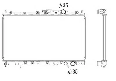 Радиатор, охлаждение двигателя NRF купить