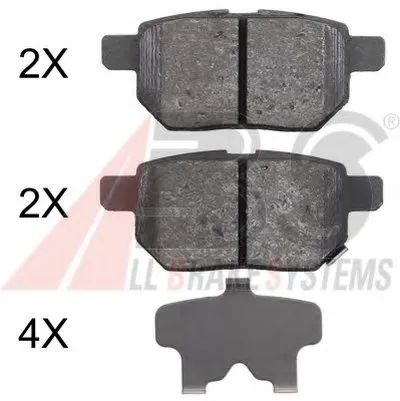 Комплект тормозных колодок, дисковый тормоз A.B.S. купить