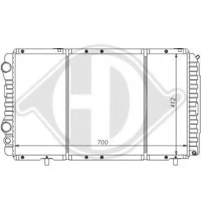 Радиатор, охлаждение двигателя DIEDERICHS купить