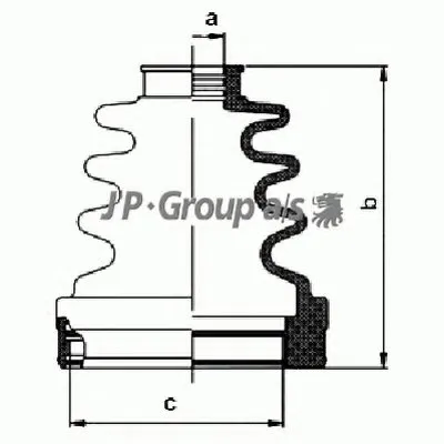 Комплект пылника, приводной вал QH JP GROUP купить