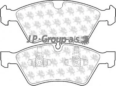 Комплект тормозных колодок, дисковый тормоз QH JP GROUP купить