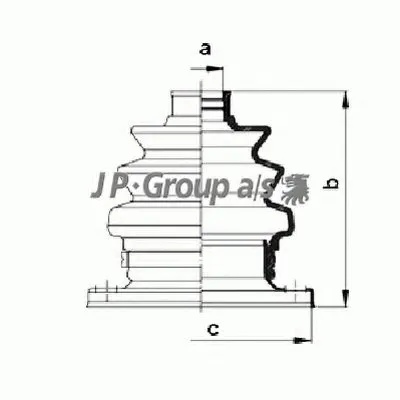 Комплект пылника, приводной вал QH JP GROUP купить